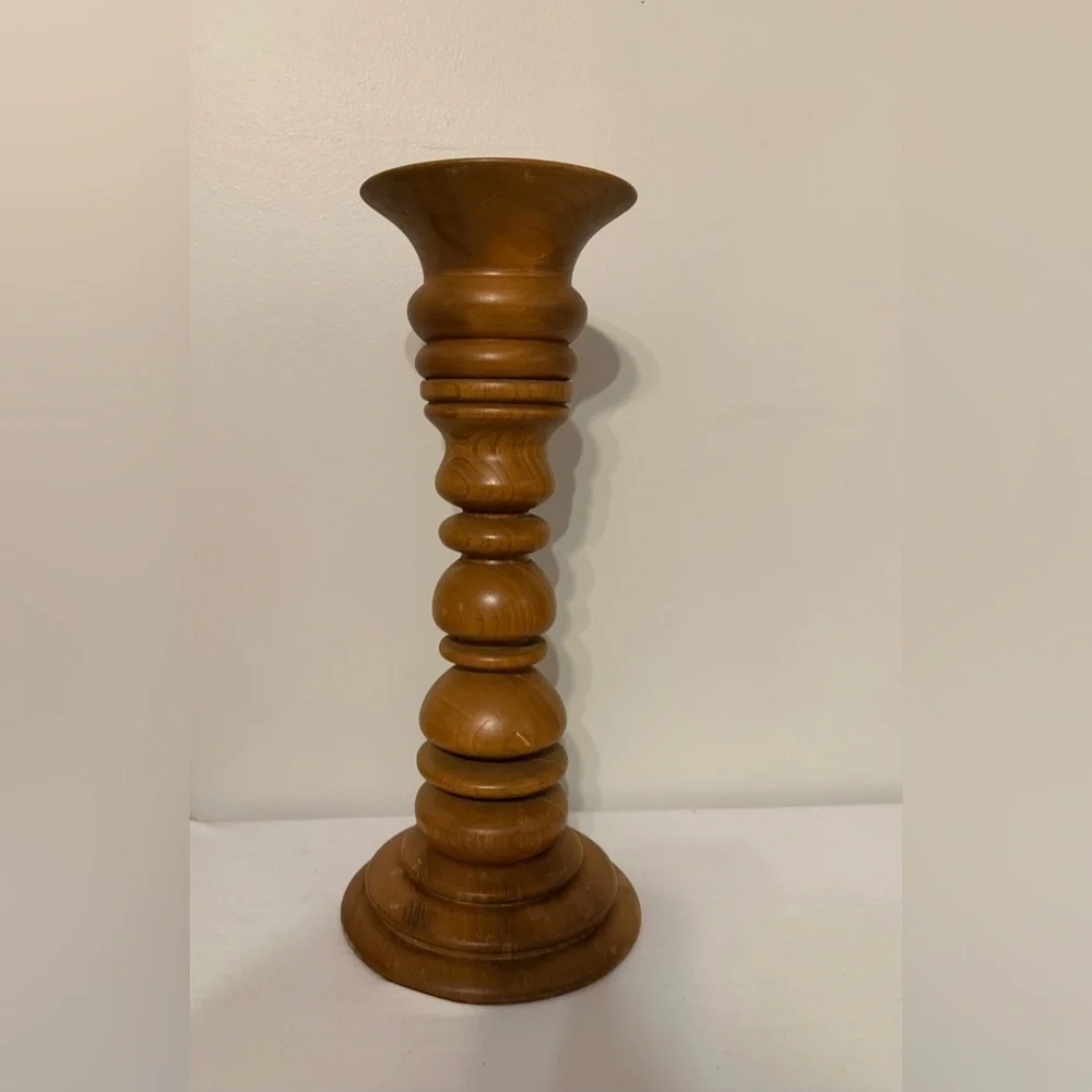 Wooden Candle Holders (Set of 2)